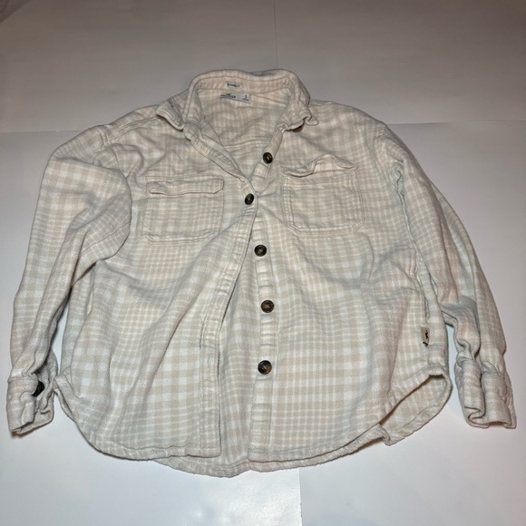 Hollister Tops - Hollister Beige Checkered Shirt
